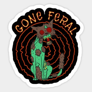 Gone feral Sticker